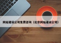 网站建设公司免费咨询（北京网站建设公司）