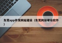 东莞app开发网站建设（东莞网站建设软件）