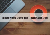 南昌软件开发公司有哪些（南昌的软件公司）