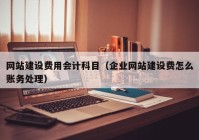 网站建设费用会计科目（企业网站建设费怎么账务处理）