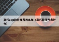 嘉兴app软件开发怎么样（嘉兴软件开发外包）