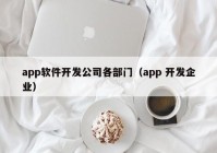 app软件开发公司各部门（app 开发企业）